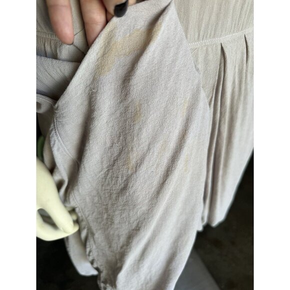 Wilt High Low Drop Waist Gray XS Pocket Tank Drape Layer Bubble Dress Fairy Boho - Picture 6 of 14